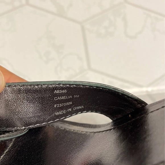 COACH💥PLATFORM BLACK/SILVER WEDGES SANDALS💥 - Picture 6 of 6